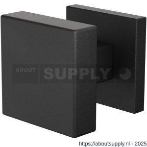 GPF Bouwbeslag ZwartWit 9948.61-02L S1 GPF9948.61-02L vierkante knop S1 53x53x16 mm draaibaar met vierkant rozet linkswijzend zwart - S21017461 - afbeelding 1