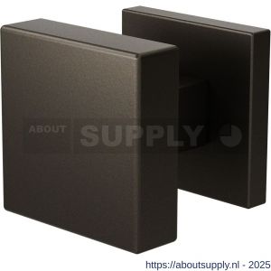 GPF Bouwbeslag Anastasius 9948.A1-02L S1 GPF9948.A1-02L vierkante knop S1 53x53x16 mm draaibaar met vierkant rozet linkswijzend Dark blend - S21016603 - afbeelding 1