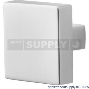 GPF Bouwbeslag RVS 9950.49 S1 vierkante knop 60x60x16 mm draaibaar met krukstift RVS gepolijst - S21008078 - afbeelding 1