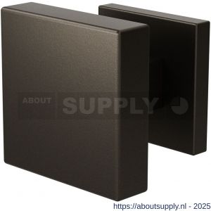 GPF Bouwbeslag Anastasius 9950.A1-02R S1 GPF9950.A1-02R vierkante knop S1 60x60x16 mm draaibaar met vierkant rozet rechtswijzend Dark blend - S21016614 - afbeelding 1