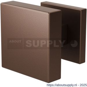 GPF Bouwbeslag Anastasius 9950.A2-02R S1 GPF9950.A2-02R vierkante knop S1 60x60x16 mm draaibaar met vierkant rozet rechtswijzend Bronze blend - S21016616 - afbeelding 1