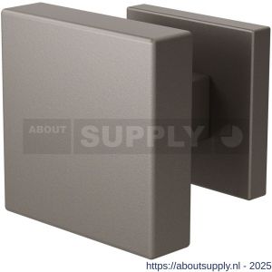 GPF Bouwbeslag Anastasius 9950.A3-02R S1 GPF9950.A3-02R vierkante knop S1 60x60x16 mm draaibaar met vierkant rozet rechtswijzend Mocca blend - S21016618 - afbeelding 1