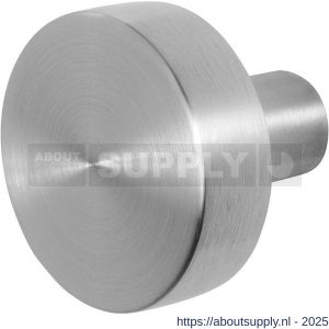 GPF Bouwbeslag RVS 9952.09 S1 vlakke knop 52x16 mm draaibaar met krukstift RVS geborsteld - S21008099 - afbeelding 1