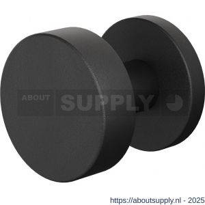 GPF Bouwbeslag ZwartWit 9952.61-00 S1 GPF9952.61-00 vlakke knop S1 52x16 mm draaibaar met ronde rozet zwart - S21017469 - afbeelding 1