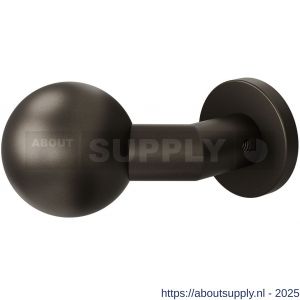 GPF Bouwbeslag Anastasius 9953.A1-00 S2 GPF9953.A1-00 verkropte kogelknop S2 55 mm met knopvastzetter met ronde rozet Dark blend - S21017476 - afbeelding 1