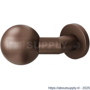 GPF Bouwbeslag Anastasius 9953.A2-00 S2 GPF9953.A2-00 verkropte kogelknop S2 55 mm met knopvastzetter met ronde rozet Bronze blend - S21017478 - afbeelding 1