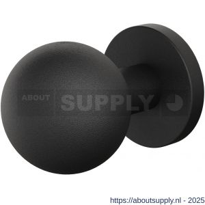 GPF Bouwbeslag ZwartWit 9954.61-00 S1 GPF9954.61-00 kogelknop S1 50 mm draaibaar met ronde rozet zwart - S21017483 - afbeelding 1