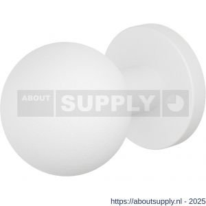 GPF Bouwbeslag ZwartWit 9954.62-00 S1 GPF9954.62-00 kogelknop S1 50 mm draaibaar met ronde rozet wit - S21016631 - afbeelding 1