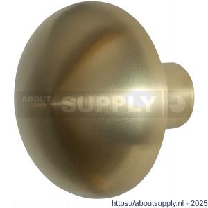 GPF Bouwbeslag PVD 9957.P4 S2 Paddenstoel knop 65 mm vast met knopvastzetter PVD mat messing - S21011058 - afbeelding 1