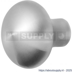 GPF Bouwbeslag RVS 9959.09 S1 Paddenstoel knop 52 mm draaibaar met krukstift RVS geborsteld - S21008942 - afbeelding 1