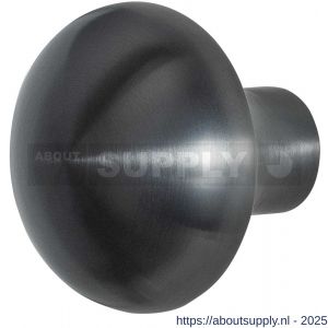 GPF Bouwbeslag PVD 9959.P1 S2 Paddenstoel knop 52 mm vast met knopvastzetter PVD antraciet - S21011061 - afbeelding 1
