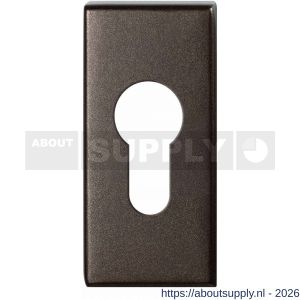 GPF Bouwbeslag Anastasius GPF1101.A1 cilinderrozet rechthoekig 70x32x10 mm Dark blend - S21019986 - afbeelding 1