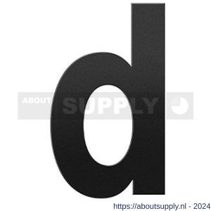 GPF Bouwbeslag ZwartWit 9800.61.0156-d letter D 156 mm zwart - S21010782 - afbeelding 1