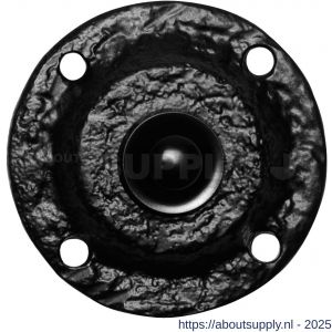 Kirkpatrick KP0751 beldrukker rond 58 mm smeedijzer zwart - S21000147 - afbeelding 1