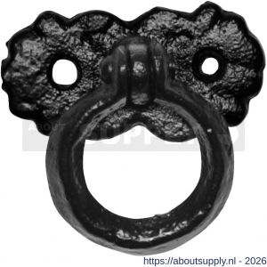 Kirkpatrick KP0910 ladering 30 mm op rozet 50x25 mm smeedijzer zwart - S21005314 - afbeelding 1