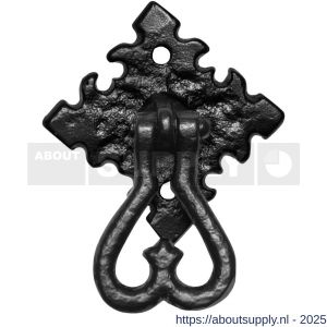 Kirkpatrick KP0996 ladering 45 mm op rozet 41x41 mm smeedijzer zwart - S21005315 - afbeelding 1