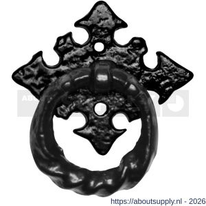 Kirkpatrick KP0997 ladering 40 mm op rozet 55 mm smeedijzer zwart - S21005316 - afbeelding 1