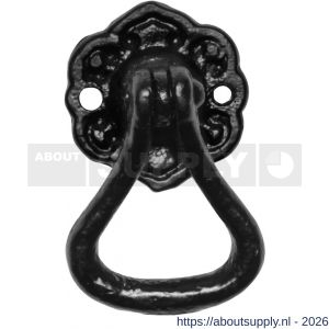 Kirkpatrick KP1013 ladering 35x30 mm op rozet 35 mm smeedijzer zwart - S21005317 - afbeelding 1