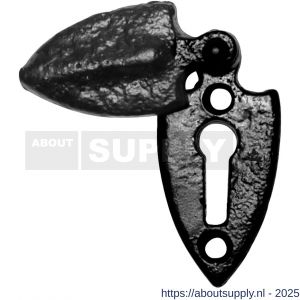 Kirkpatrick KP1065 sleutelrozet met verdek 55x28 mm smeedijzer zwart - S21003752 - afbeelding 1