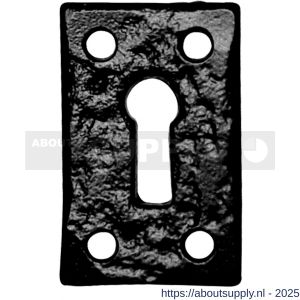Kirkpatrick KP1502 sleutelrozet 46x30 mm smeedijzer zwart - S21003755 - afbeelding 1