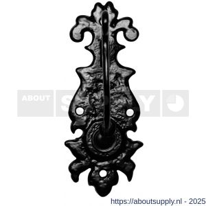 Kirkpatrick KP1783 tuimelaar met beldrukker 145x58 mm smeedijzer zwart - S21000157 - afbeelding 1