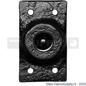 Kirkpatrick KP4748 beldrukker rechthoekig 45x78 mm smeedijzer zwart - S21000158 - afbeelding 1