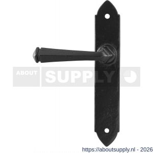 Kirkpatrick KP6052L PC55 deurkruk gatdeel op schild 245x40 mm PC55 linkswijzend smeedijzer zwart - S21006048 - afbeelding 1