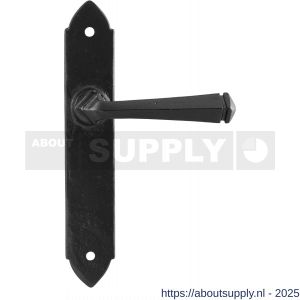 Kirkpatrick KP6052R BB72 deurkruk gatdeel rechtswijzend op schild 245x40 mm BB72 smeedijzer zwart - S21006052 - afbeelding 1