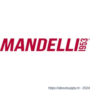 Mandelli1953 1921L mat zwart MM80 deurkruk op rozet linkswijzend 51x6 mm - Y21011815 - afbeelding 1