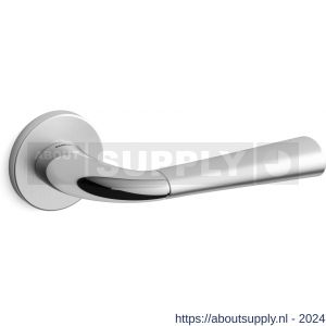 Mandelli1953 S101L Start deurkruk gatdeel op rozet 51x6 mm linkswijzend mat chroom-chroom - S21009951 - afbeelding 1