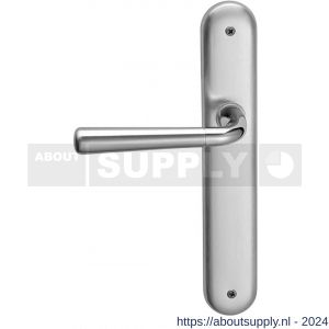 Mandelli1953 S90L BB56 Special deurkruk gatdeel linkswijzend op langschild 238x40 mm BB56 chroom-mat chroom - S21012149 - afbeelding 1