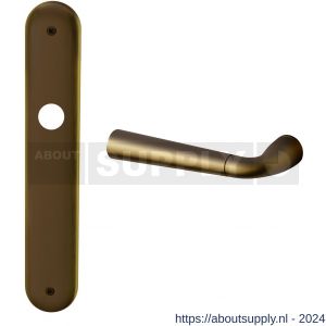 Mandelli1953 S90L BB72 Special deurkruk gatdeel linkswijzend op langschild 238x40 mm BB72 mat brons - S21016282 - afbeelding 1