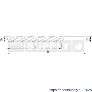 Phantom 19.914 HSS spiraalboor DIN 338 links 4‚0 mm - S40510459 - afbeelding 2
