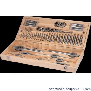 International Tools 29.120 Eco Pro set draadsnijden in houten cassette M5-M30 - S40514142 - afbeelding 1