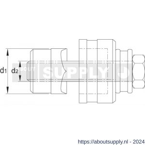 Phantom 67.120 gatenpons met 3-voudig splijtstempel voor hand- en hydraulisch gebruik met bout en lager 32‚5 mm - S40500653 - afbeelding 2