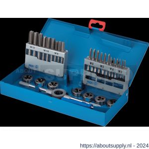 International Tools 29.130 Eco Pro HSS set draadsnijden in stalen cassette M3-M12 (25 mm) - S40514150 - afbeelding 1