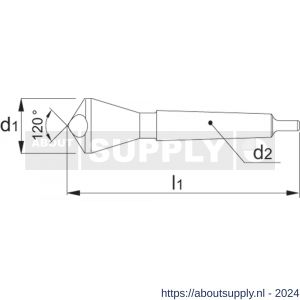Phantom 42.710 HSS-E verzinkboor 120 graden schuin gat MK 3 40 mm - S40512332 - afbeelding 2