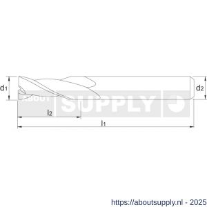 Phantom 32.256 VHM schachtfrees 2-snijder AlTiN-X 25x38 mm - S40517480 - afbeelding 2
