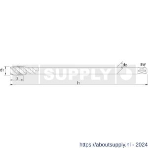 Phantom 23.371 UNI HSS-E machinetap metrisch lang voor blinde gaten M20 - S40513013 - afbeelding 2