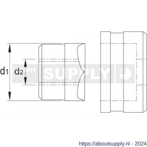 Phantom 67.130 gatenpons met 3-voudig splijtstempel voor hand- en hydraulisch gebruik roestvaststaal exclusief bout 54 mm - S40500673 - afbeelding 2