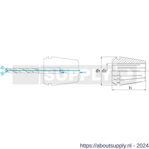 Phantom 82.925 DIN 6499-B spantang ER 25 429E rubber afgedicht 8 µm 3 mm - S40502932 - afbeelding 2