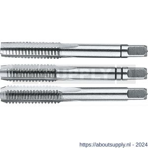 International Tools 21.140B Eco HSS handtap DIN 352 metrisch set 3 stuks M10 blisterverpakking - S40514338 - afbeelding 1
