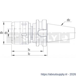 Phantom 83.626 krachtspan opname BT volgens MAS 403 BT BT40 20 mm - S40501768 - afbeelding 2