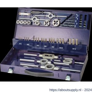 International Tools 29.130 Eco Pro HSS set draadsnijden in stalen cassette M3-M12 - S40527269 - afbeelding 1