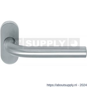 Artitec gatdeel deurkruk op smalschild Lido RVS mat ovaal rozet - Y32700391 - afbeelding 1