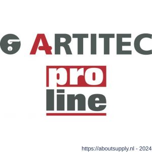 Artitec Proline Classic knop meterkast recht XL langschild 282 mm klasse 4 PL RVS mat PC 72 LS - Y32701495 - afbeelding 3