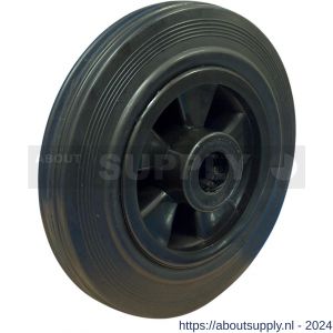 Protempo serie 01 transportwiel los PP velg standaard zwarte rubberen band 80 mm glijlager - S20910869 - afbeelding 1