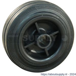 Protempo serie 01 transportwiel los PP velg standaard zwarte rubberen band 100 mm glijlager - S20910872 - afbeelding 1