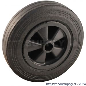 Protempo serie 01 transportwiel los PP velg standaard zwarte rubberen band 200 mm glijlager - S20910888 - afbeelding 1