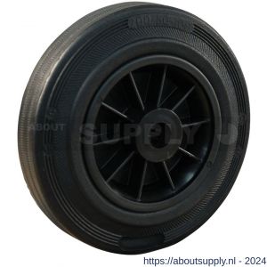 Protempo serie 01 transportwiel los PP velg standaard zwarte rubberen band 200 mm rollager - S20910889 - afbeelding 1
